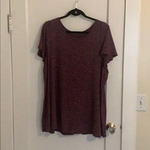 Plus Size Flutter Sleeve Top